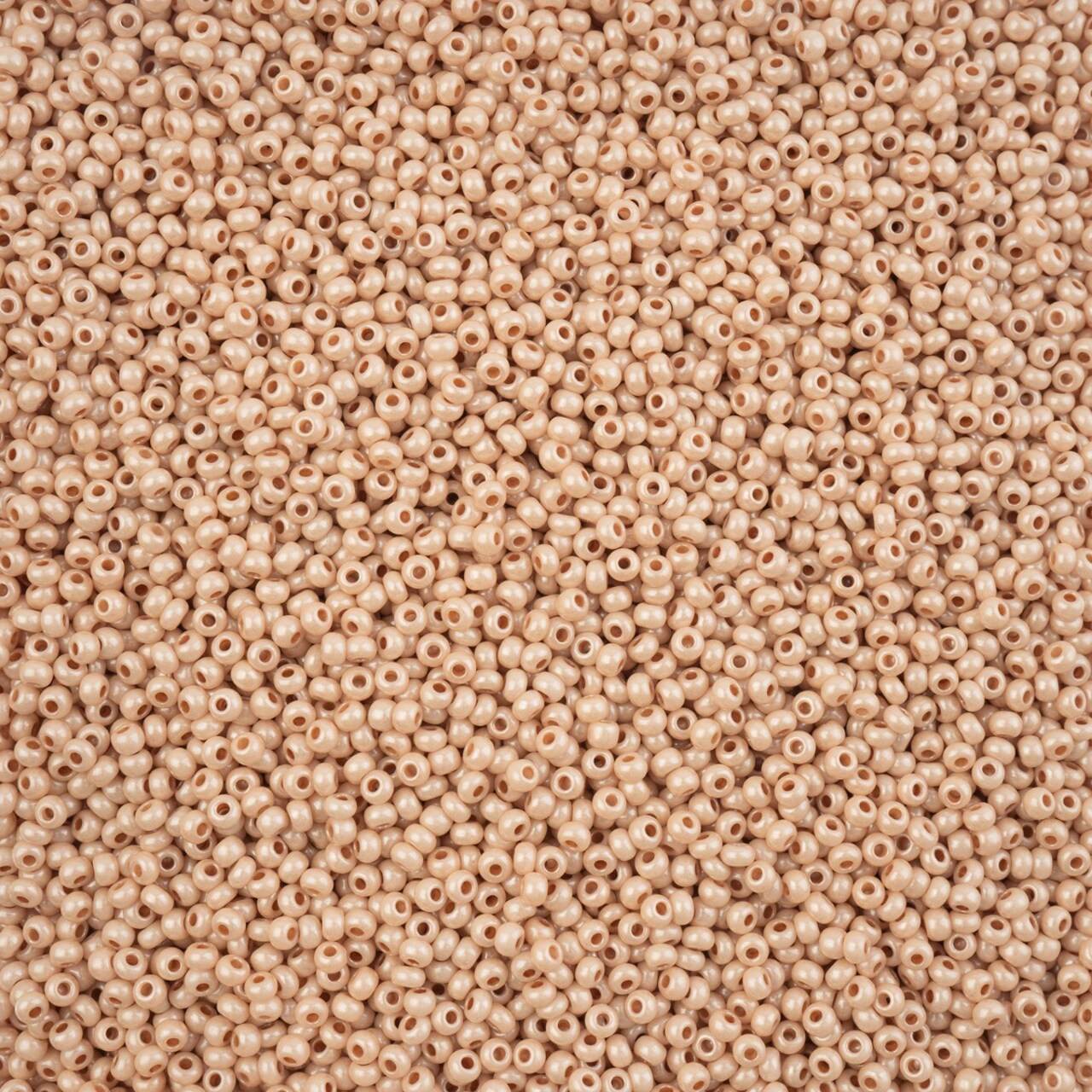 John Bead 11/0 Pearl Chalk Luster Terra Finish Czech Glass Seed Beads, 23g